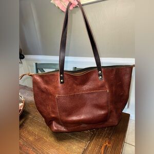 Portland Leather Genuine Leather Tote